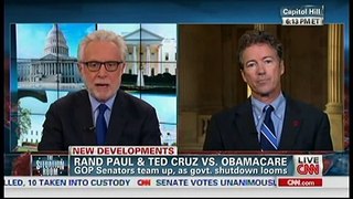 Sen. Paul Discusses Sen. Cruz's Filibuster on CNN - September 25, 2013