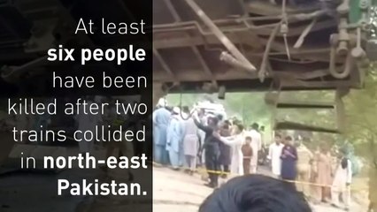 Pakistan train crash: At least six dead and 150 injured