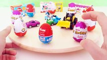 Kinder Minions Surprise Eggs Series! Hobby Egg   lightning mcqueen And Truck Egg