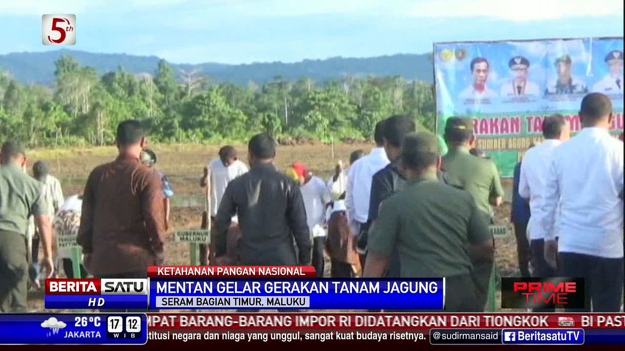 Mentan Arman Sulaiman Gelar Gerakan Tanam Jagung di Maluku