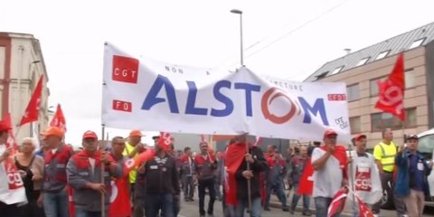 A Belfort, forte mobilisation pour soutenir les salariés d'Alstom