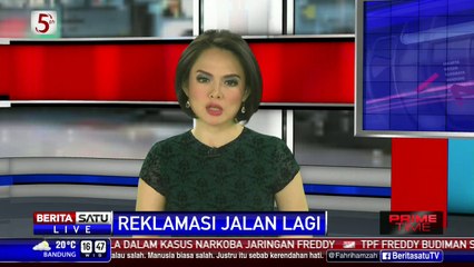 Penampakan Pulau G di Teluk Jakarta dari Pantuan Udara