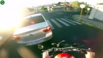 Biker Road Rage Instant Karma!