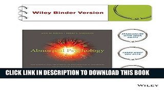 [PDF] Abnormal Psychology, Binder Ready Version Popular Online