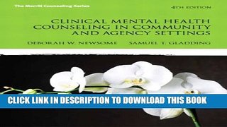 [PDF] Clinical Mental Health Counseling in Community and Agency Settings (4th Edition) (New 2013