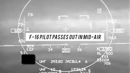 Unconscious US F-16 pilot saved by Auto-pilot