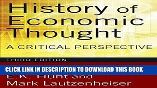 [Read PDF] History of Economic Thought: A Critical Perspective Ebook Online