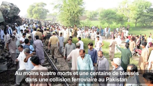 Pakistan ⁄ accident de trains׃ quatre morts, au moins 100 blessés
