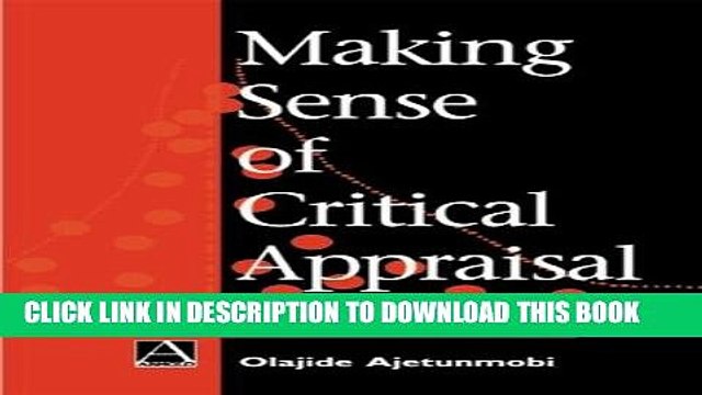 [PDF] Making Sense of Critical Appraisal (Hodder Arnold Publication) Full Colection