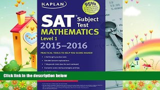 behold  Kaplan SAT Subject Test Mathematics Level 1 2015-2016 (Kaplan Test Prep)