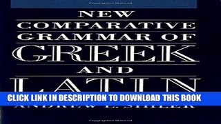 [PDF] New Comparative Grammar of Greek and Latin Popular Collection