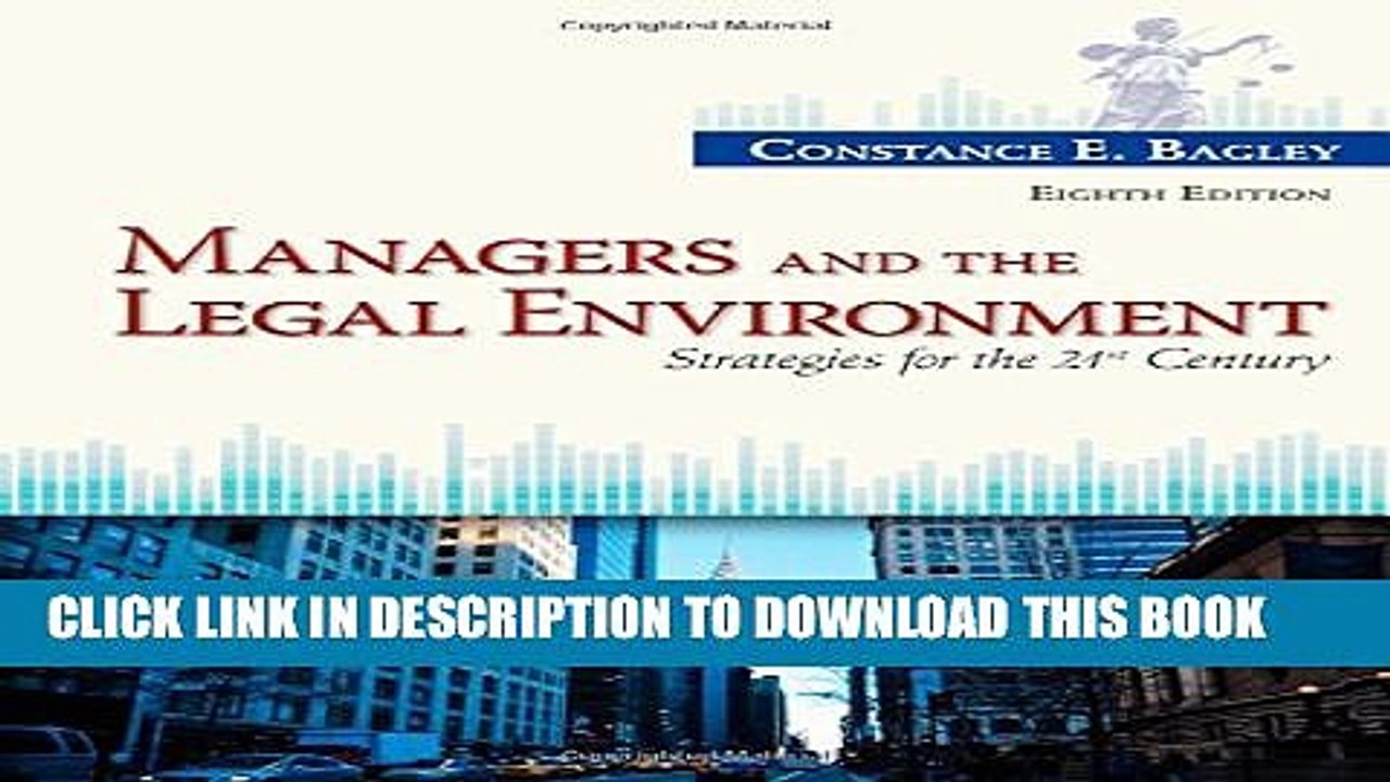 [PDF] Managers and the Legal Environment: Strategies for the 21st Century Popular Colection