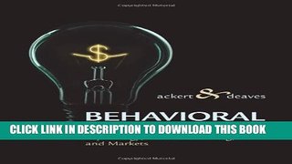 [PDF] Behavioral Finance: Psychology, Decision-Making, and Markets Full Online