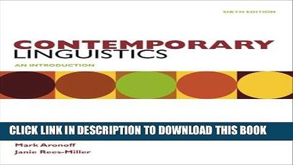 [PDF] Contemporary Linguistics [Full Ebook]