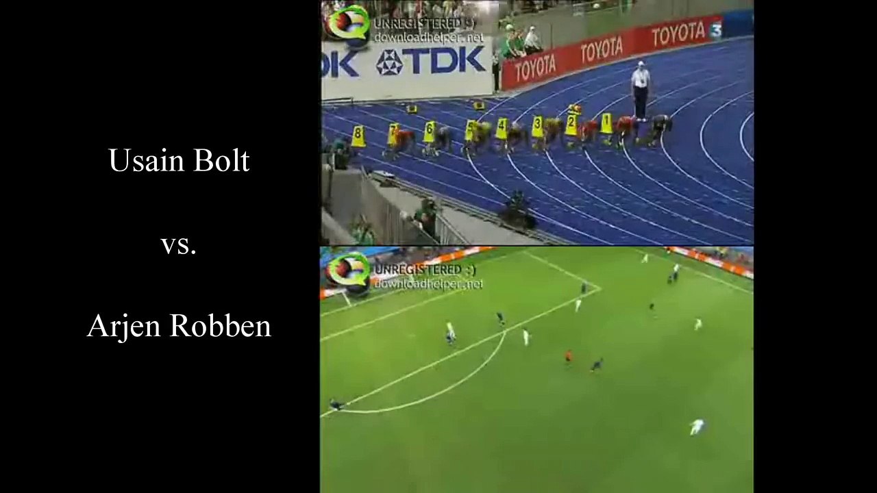 ARJEN ROBBEN VS USAIN BOLT