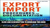 [PDF] Export/Import Procedures and Documentation Popular Colection