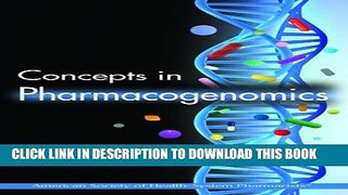 [PDF] Concepts in Pharmacogenomics (Zdanowicz, Concepts in Pharmacogenomics) Full Online