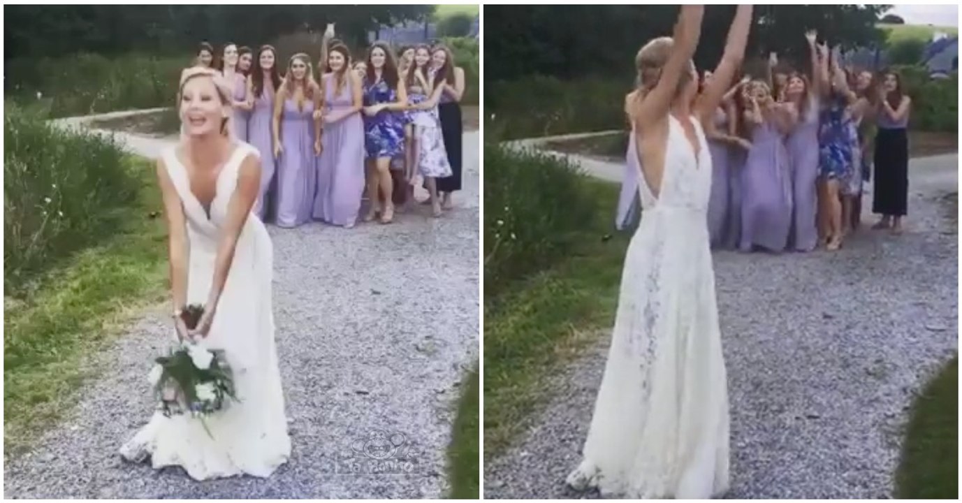 Quando a tua namorada apanha o ramo da noiva num casamento... HILARIANTE!