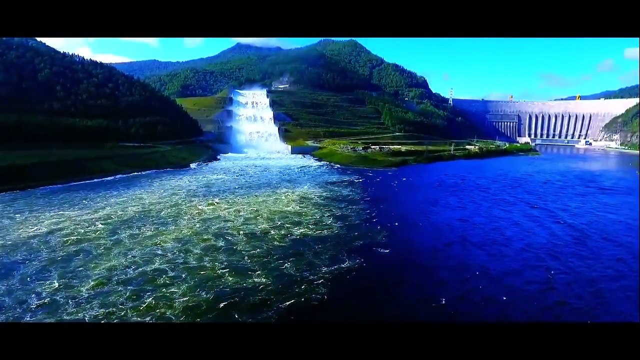 Beautiful Spillway at Sayano.
