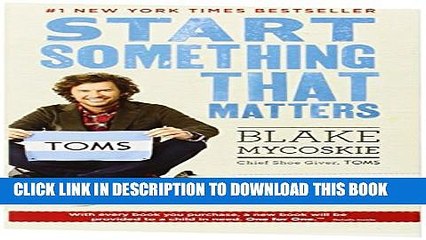 [PDF] Start Something That Matters Popular Online