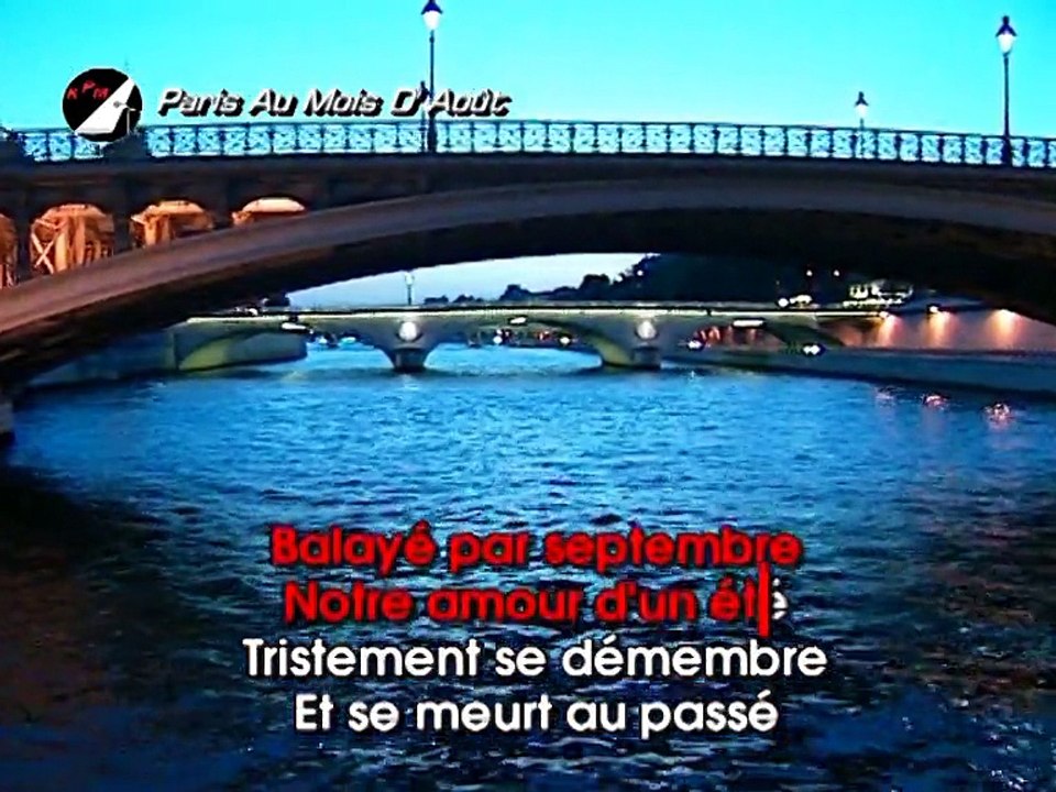 Paris Au Mois D'Août Karaoké – Charles Aznavour*