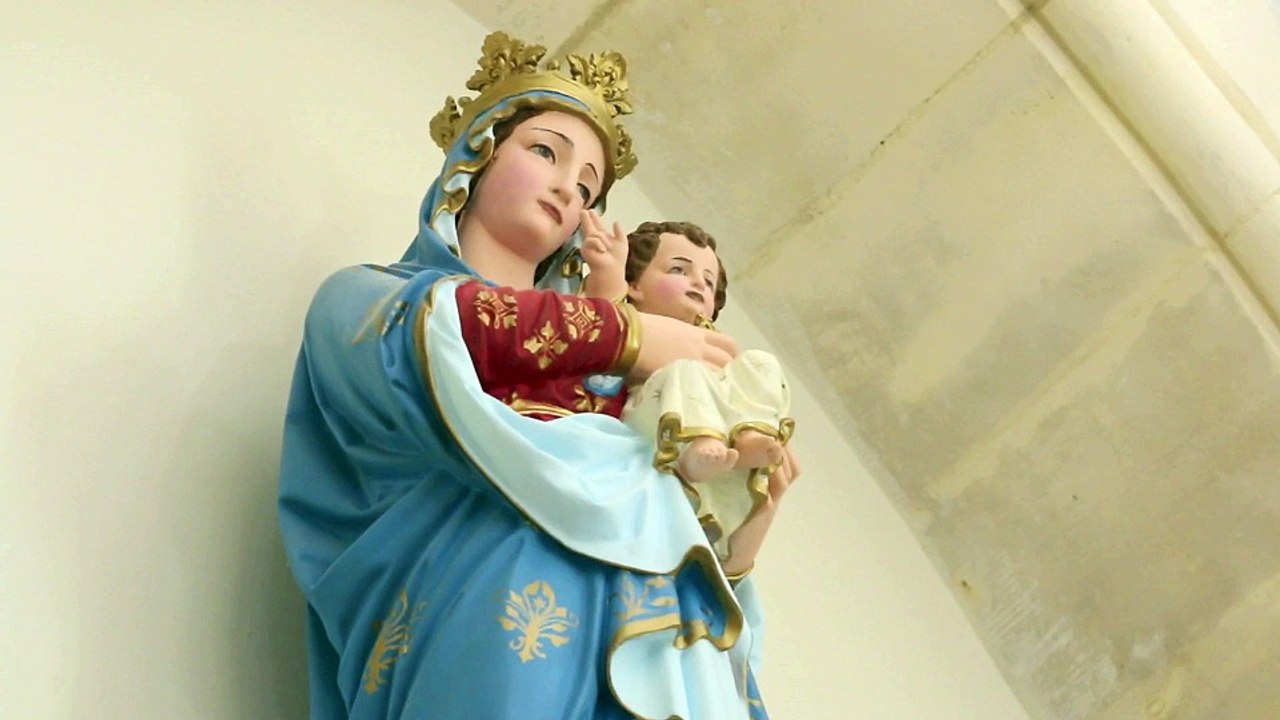 Ginestet : Alphonse a restauré les statues de l'église