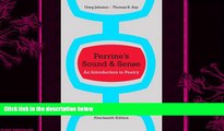 there is  Perrine s Sound and Sense: An Introduction to Poetry (Perrine s Sound   Sense: An