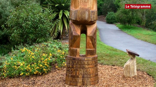 Brest. Un tiki rejoint le jardin du conservatoire botanique