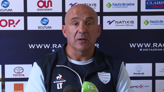 Top 14 Racing92 - RC Toulonnais: conférence d'avant match de Laurent Travers