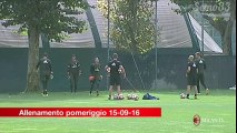 Milan training session 15.09.2016