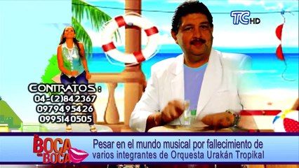 Pesar en el mundo musical por fallecimiento de varios integrantes de Orquesta Urakán Tropikal