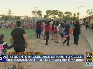 Glendale students returning to class this morning