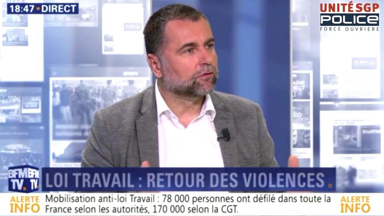 Manifestation loi travail, des  policiers blessés à Paris