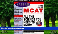 Big Deals  KAPLAN MCAT COMPREHENSIVE REVIEW 1998 WITH CD-ROM (Book   CD-Rom)  Free Full Read Most
