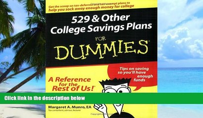 Big Deals  529 and Other College Savings Plans For Dummies  Best Seller Books Most Wanted