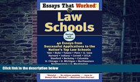 Big Deals  Essays That Worked for Law Schools: 40 Essays from Successful Applications to the