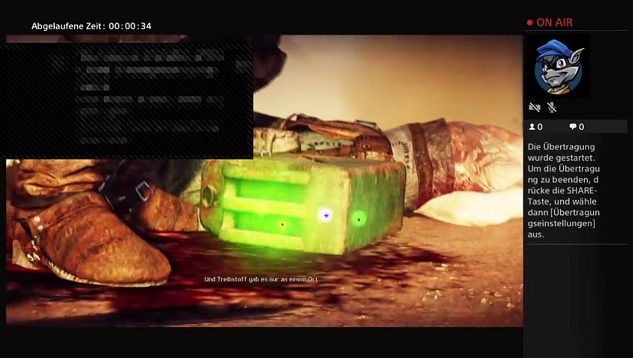 PS4-Live-Übertragung von MZgepard