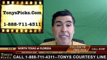 Florida Gators vs. North Texas Mean Green Free Pick Prediction NCAA College Football Odds Preview 9/17/2016