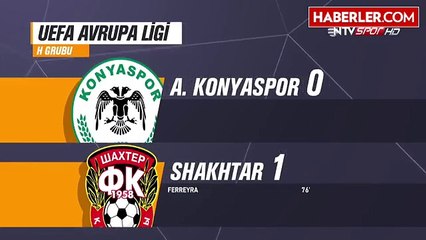 Atiker Konyaspor, Sahasında Shakhtar Donetsk'e 1-0 Yenildi