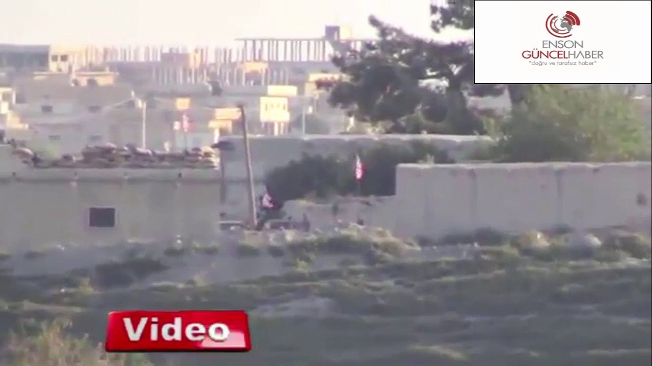 Telebyada halk evlerine ABD bayrakları dikti