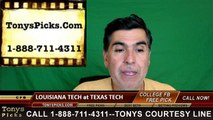 Texas Tech Red Raiders vs. Louisiana Tech Bulldogs Free Pick Prediction NCAA College Football Odds Preview 9/17/2016