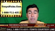 Rutgers Scarlet Knights vs. New Mexico Lobos Free Pick Prediction NCAA College Football Odds Preview 9/17/2016