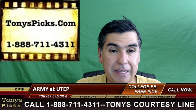 UTEP Miners vs. Army Black Knights Free Pick Prediction NCAA College Football Odds Preview 9/17/2016