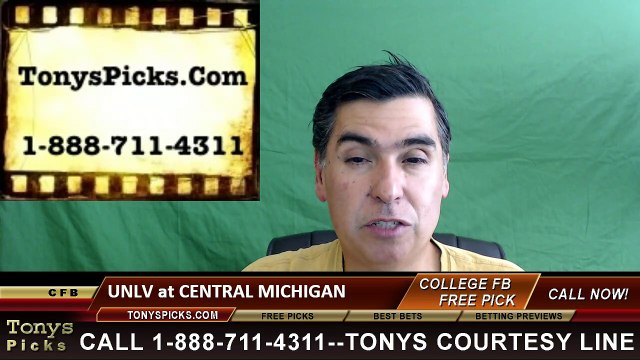 Central Michigan Chippewas vs. UNLV Rebels Free Pick Prediction NCAA College Football Odds Preview 9/17/2016