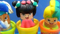 Play-Doh Cắt Tóc Tạo Kiểu Tóc Cắt Tóc Cho Thầy Giáo Play-doh hair Salon Toys Kids