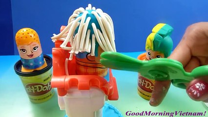 Play-Doh Cắt Tóc Tạo Kiểu Tóc Cắt Tóc Cho Thầy Giáo Play-doh hair Salon Toys Kids