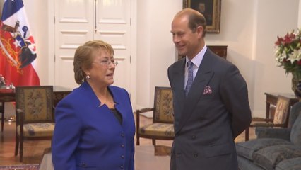 El Príncipe Eduardo de Inglaterra se reúne con la presidenta Michelle Bachelet