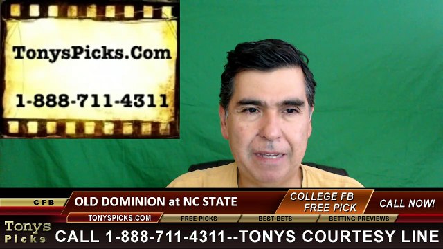 NC State Wolfpack vs. Old Dominion Monarchs Free Pick Prediction NCAA College Football Odds Preview 9/17/2016