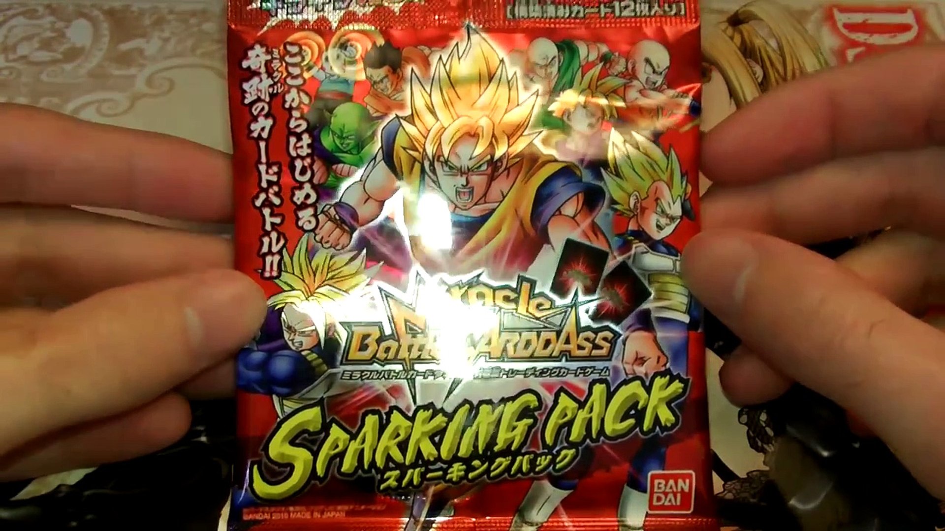 Dragon ball miracle battle carddass sparking pack booster unit