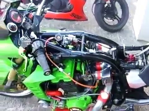 Kawasaki Z1000 TURBO top speed sound crash stunt 2014